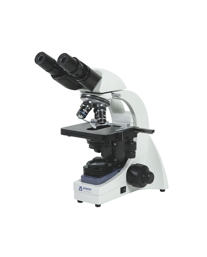 Microscopio Binocular acromatico BM120/AC. 1000X Objetivos DIN 4 - 10 - 40 - 100 X Oculares 10X/18mm Platina. Condensador. Enfo