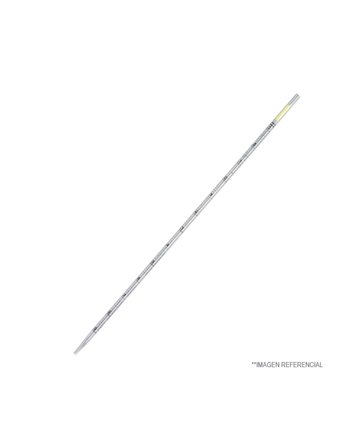 Pipeta Serologica Desechable Env. Individual 1 Ml, Algodón Amarillo, Esteril