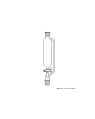 Embudo de adicion con tubo de compensacion 1000 ml. NS 29/32. llave de PTFE