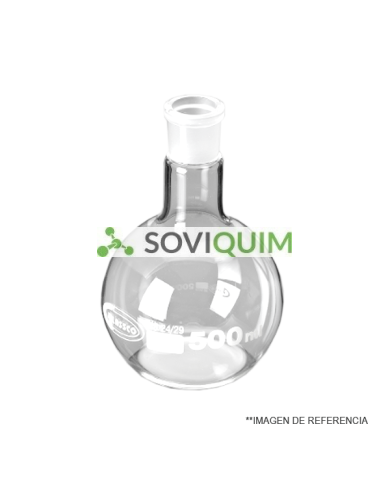 Matraz balon f/plano. esmerilado central Volumen 1000 ml. NS 24/29