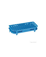 Gradilla de tubos eppendorf, 100 posiciones color azul