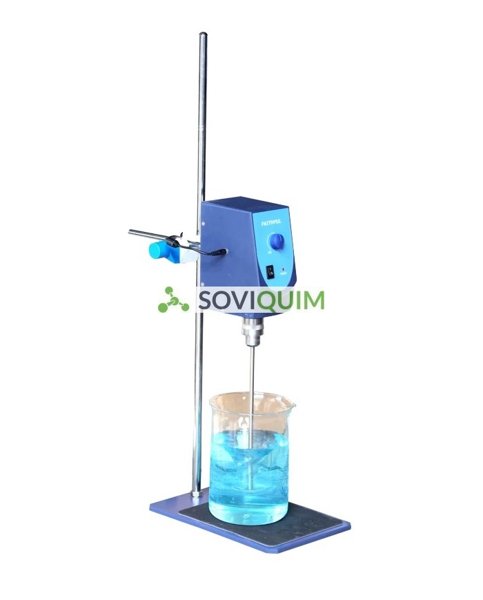 Agitador Mecánico 20Lt.Analogo Con Soporte , Nuez Y Hélice 4 Aspas L 27 Cm