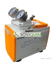 bomba de diafragama vacio/presion, vacio max 200mbar (30 Lts/min), presion maxima 30 Psi (anticorrosiva)