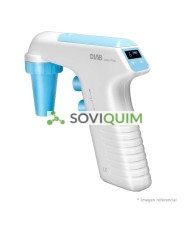 Auxiliar de micropipeteado Levo Plus, 0.1 - 100 ml, con pantalla LCD . Incluye base, cargador.