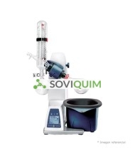 ROTAVAPOR CON BAÑO INTEGRADO Digital de 5 litros, 0 a 180°C, 20 a 280 rpm, rango de 50 a 3000 ml, Mod RE100Pro