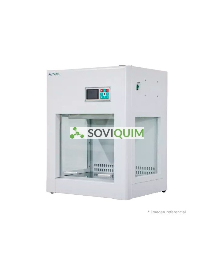 Mini gabinete de flujo laminar vertical, clase 100, 48 cm
