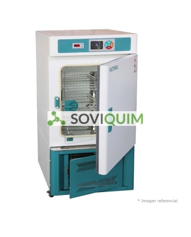 Incubadora refrigerada para DBO de 70lt,Circulacion Forzada,Rango Temp 0-65°C.Pantalla LCD. Timer.