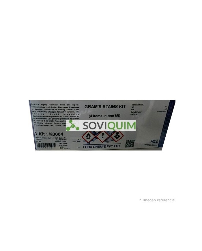 Kit de tinción Gram 125 ml