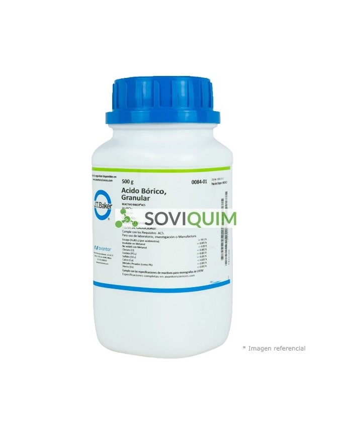 Acido borico gran. Ra acs 500 gr
