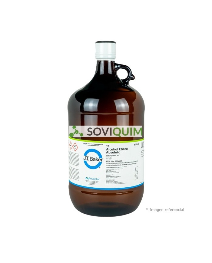 Alcohol etilico absoluto ra acs 4 Lt