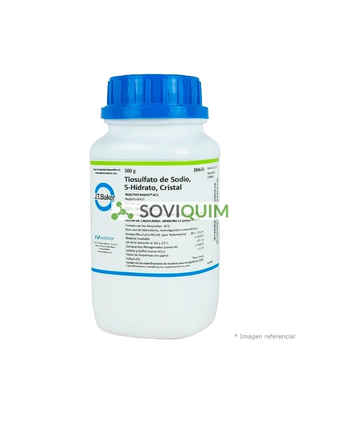 Tiosulfato de sodio 5-hid. 500 Gr